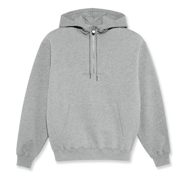 Polar Skate Co. Half Zip Pullover Hooded Sweatshirt (Heather Grey)