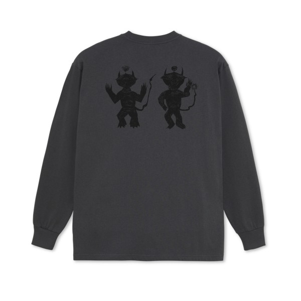 Polar Skate Co. Little Devils Long Sleeve T-Shirt (Graphite)