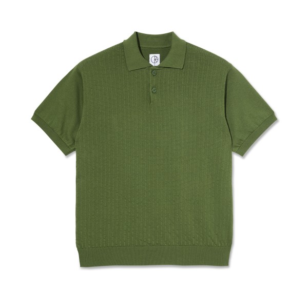 t shirt printed logo. Miles Polo Shirt (Garden Green)