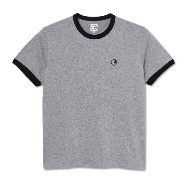 Polar Skate Co. Rios Ringer T-Shirt (Heather Grey/Black)
