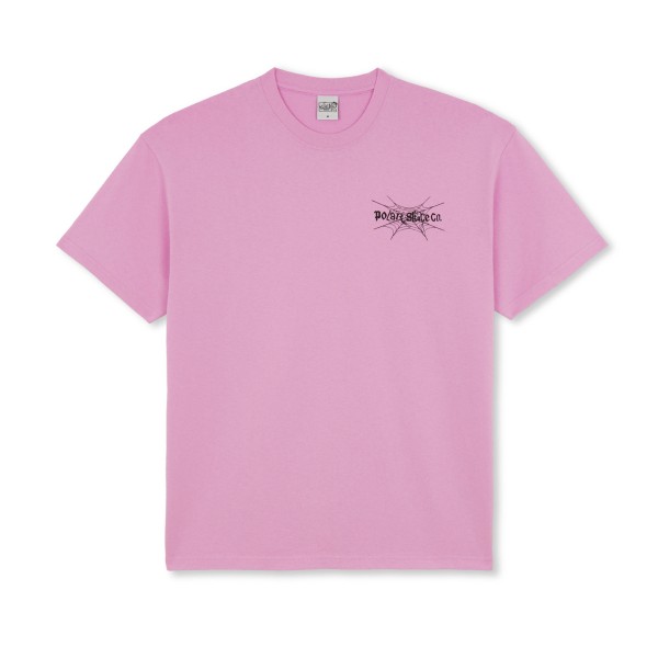 Polar Skate Co. Spiderweb T-Shirt (Pink)