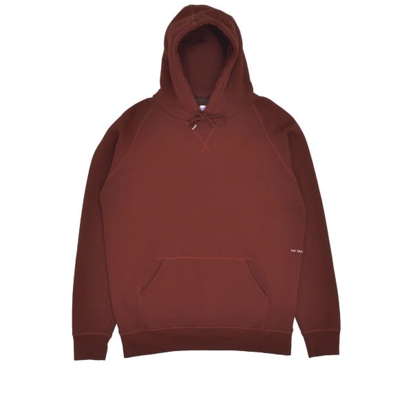 Pop Trading Company Logo Pullover Hooded Sweatshirt (lace shorts Brown)