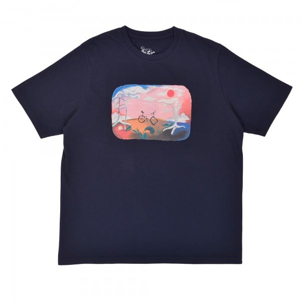 Features Antony morato MMFW01475-LE300005-9000 Loafer Rudder Shoes x Dancer Bike T-Shirt (Navy)