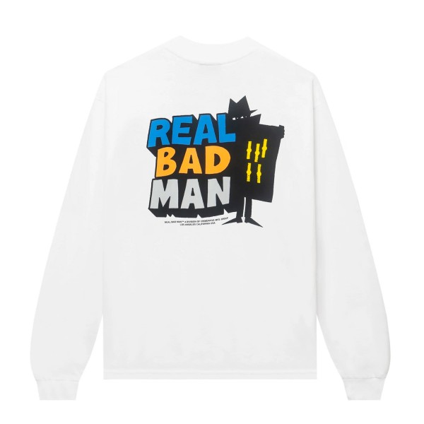 Real Bad Man RBM Logo Vol. 9 Long Sleeve T-Shirt (White)