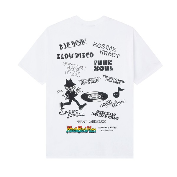 Real Bad Man Records And Tapes T-Shirt (White)