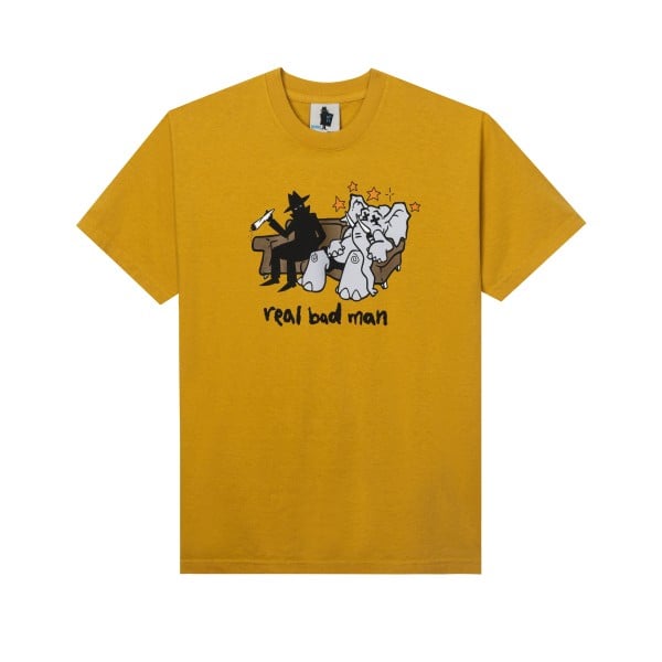 Real Bad Man Zonked Friends T-Shirt (Down Brown)