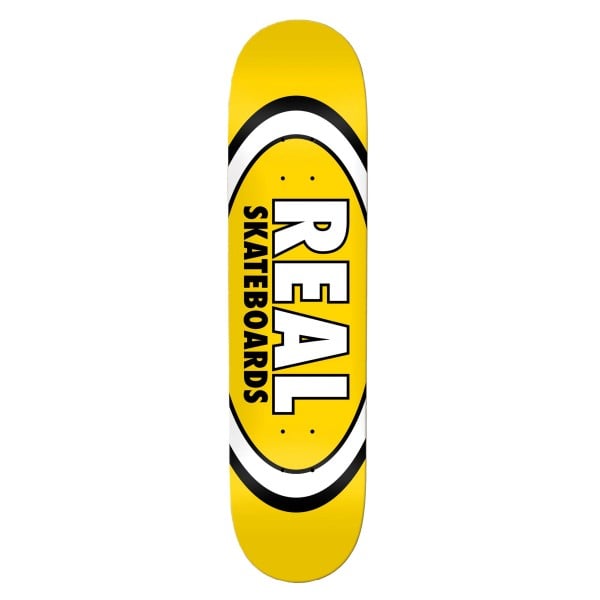 Real Team Classic Oval Skateboard Deck 8.06" (Yellow)