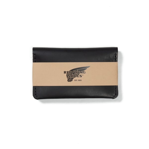 Red Wing Card Holder Wallet (Black Frontier Leather)