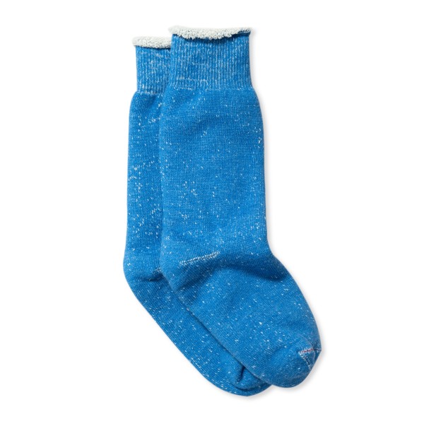 RoToTo Double Face Crew Socks (Blue)
