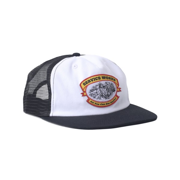 Service Works All You Can Eat Trucker Cap (Black/White)