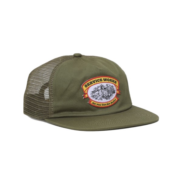 Service Works All You Can Eat Trucker Cap (Olive)
