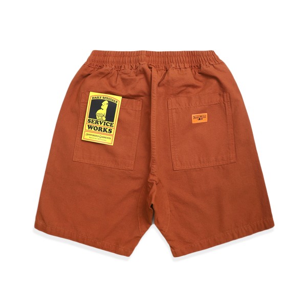 Service Works Canvas Chef Shorts (Terracotta)