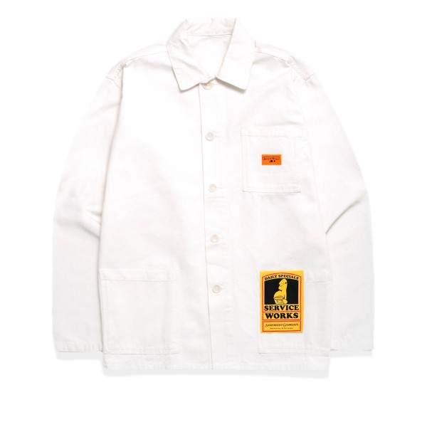 Service Works Canvas Coverall Jacket (Off White)