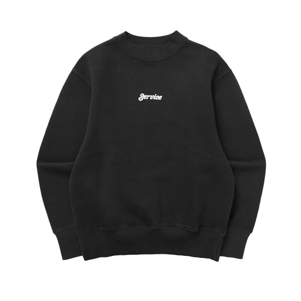 Service Works Service Logo Crew Neck Sweatshirt (Black)