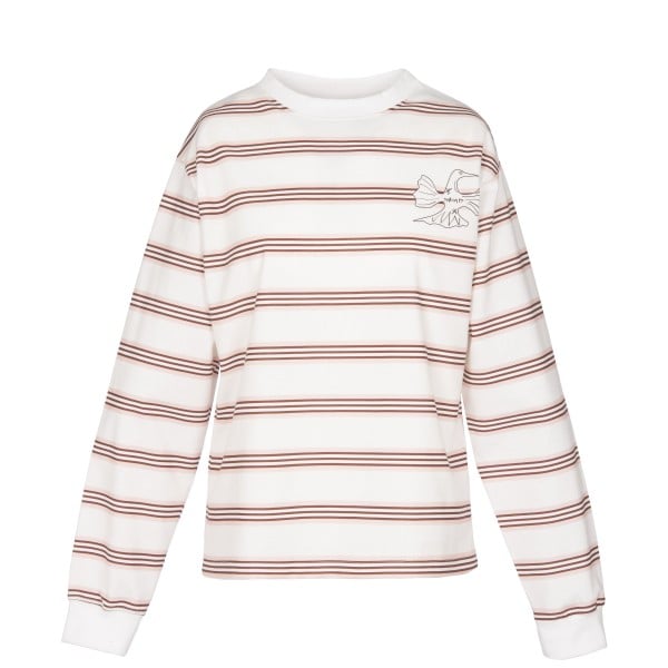 Shrimps Jared Long Sleeve T-Shirt (White/Multi)