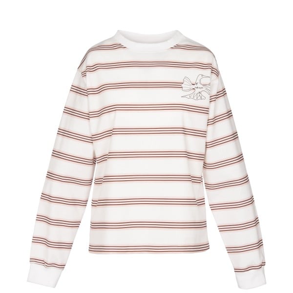 Shrimps Jared Long Sleeve T-Shirt (White/Multi)