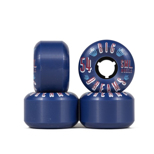 SML Succulent Cruiser Skateboard Wheels 54mm V-Cut (Blue Dream)