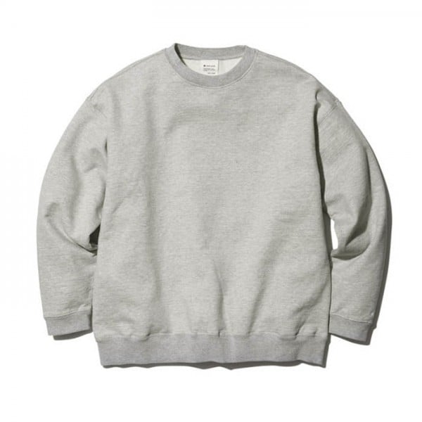 Snow Peak Recycled Cotton Crew Neck Sweatshirt (Medium Grey)