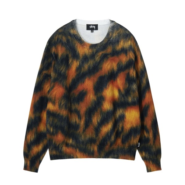Stussy Printed Fur Sweater (Tiger Camo)