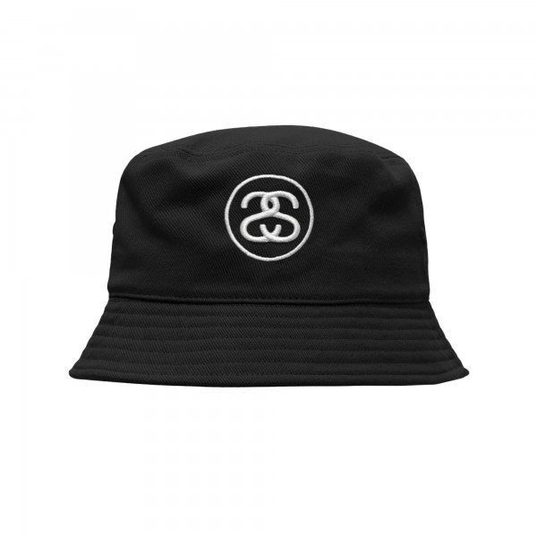 Stussy SS Link Deep Bucket Hat (Black)