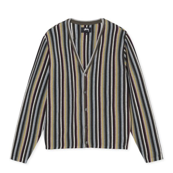 Stussy Stripe Pattern Cardigan (Multi)
