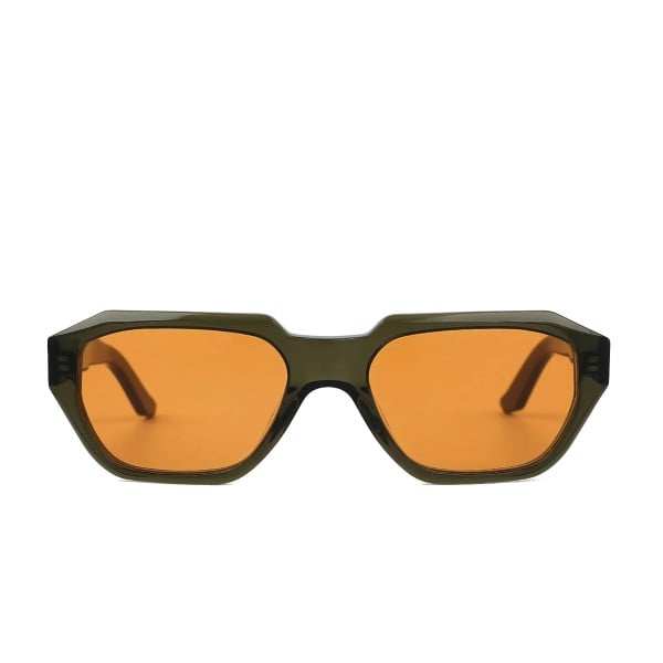 Sub Sun SUB002 Sunglasses (Transparent Green/Orange)