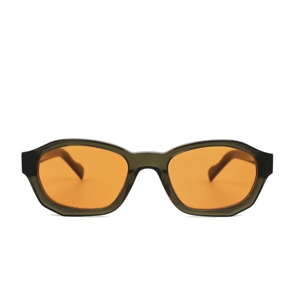Sub Sun SUB004 Sunglasses (Transparent Green/Orange)