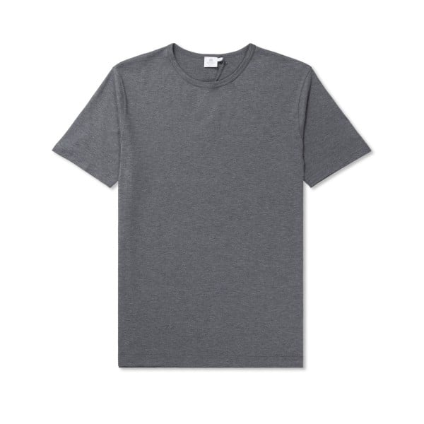 Sunspel Crew Neck T-Shirt (Charcoal)