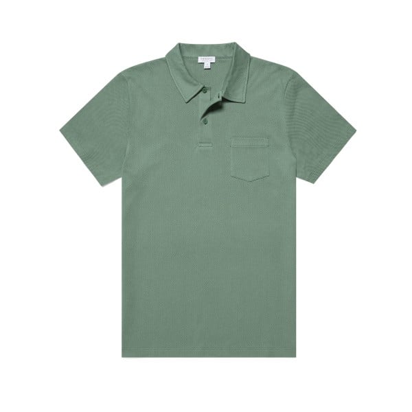 Sunspel Riviera Polo Shirt (Thyme)