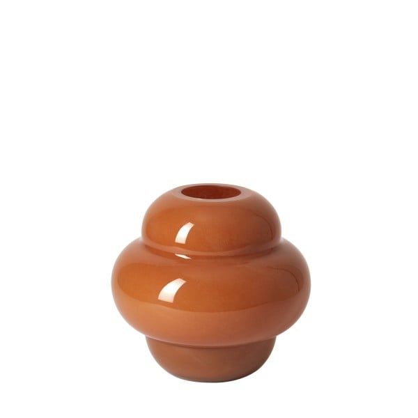 The Conran Shop Form Glass Vase 20cm (Deep Coral)