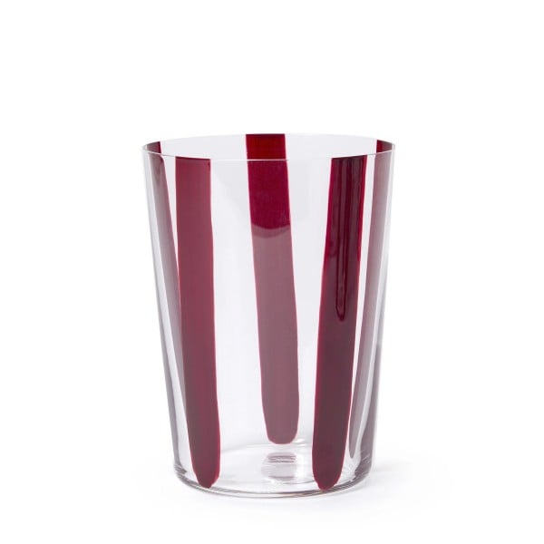 The Conran Shop Nova Stripe Set of 4 500ml (Burgundy)