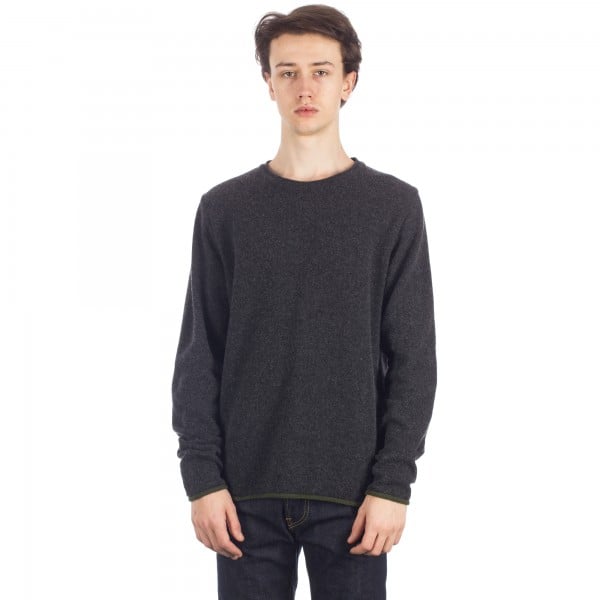 Universal Works Soft Wool Crew Neck Sweatshirt (Charcoal)