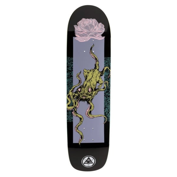 Welcome Bactocat Son of Planchette Skateboard Deck 8.38" (Black/Lavender)