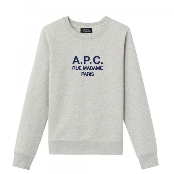 Women's A.P.C. Tina Crew Neck Sweatshirt (Grey)