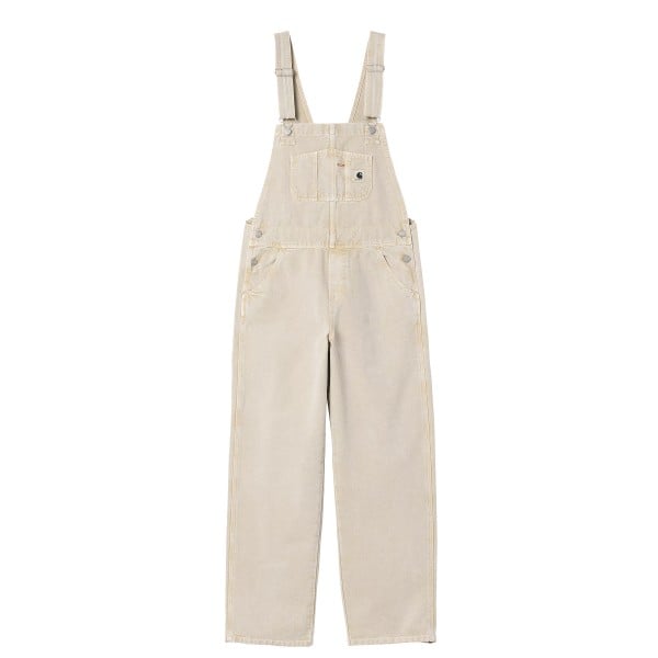 Women's Carhartt WIP Bib Overall Straight (Dusty Hamilton Brown Chalk Wash)