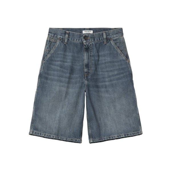 Women's Carhartt WIP Brandon Single Knee Short (Blue Dark Used Wash)