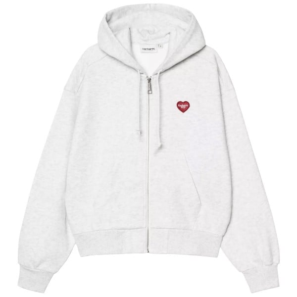 Women's Carhartt WIP Heart II Hartt Hooded Jacket (Ash Heather)