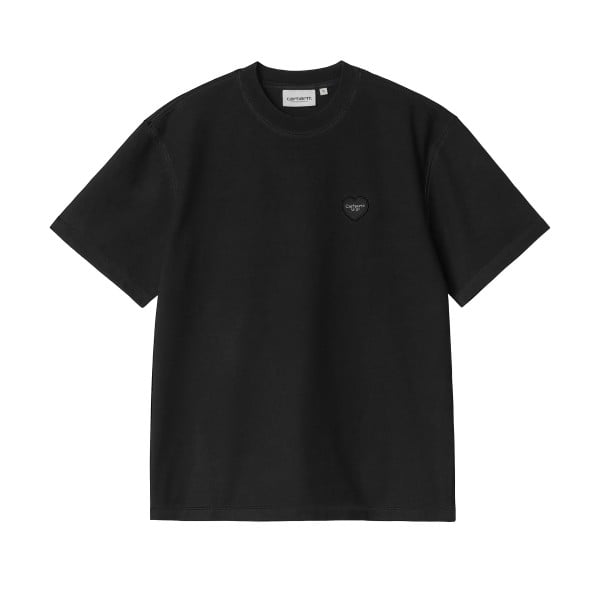 Women's Carhartt WIP Ingo T-Shirt (Black Garment Dyed)