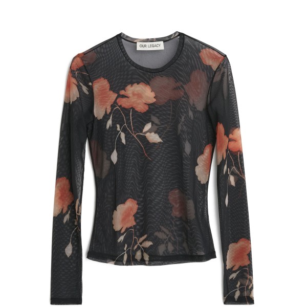 Women's Our Legacy Super Slim Long Sleeve (Nocturnal Flower Print)