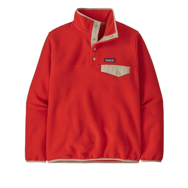Women's Patagonia LW Synchilla Snap-T Pullover Fleece (Sizzle Red)