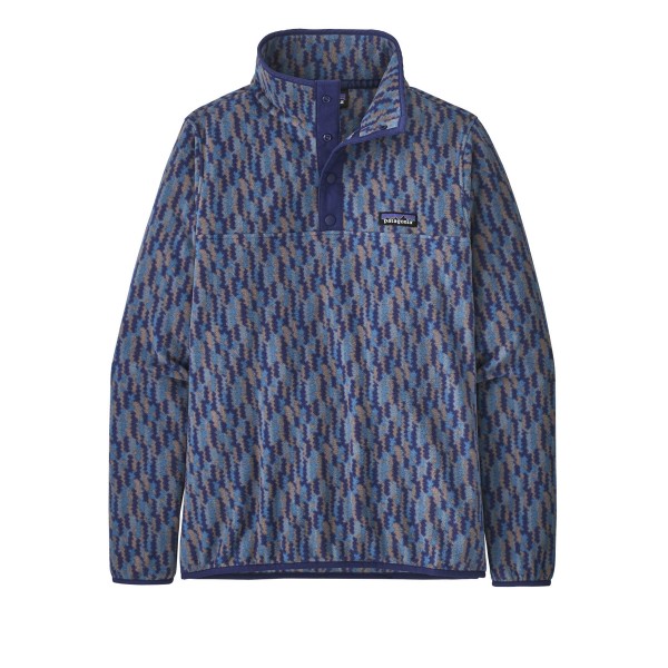 Women's Patagonia Micro D Snap-T Fleece Pullover (Climbing Trees Ikat: Sound Blue)