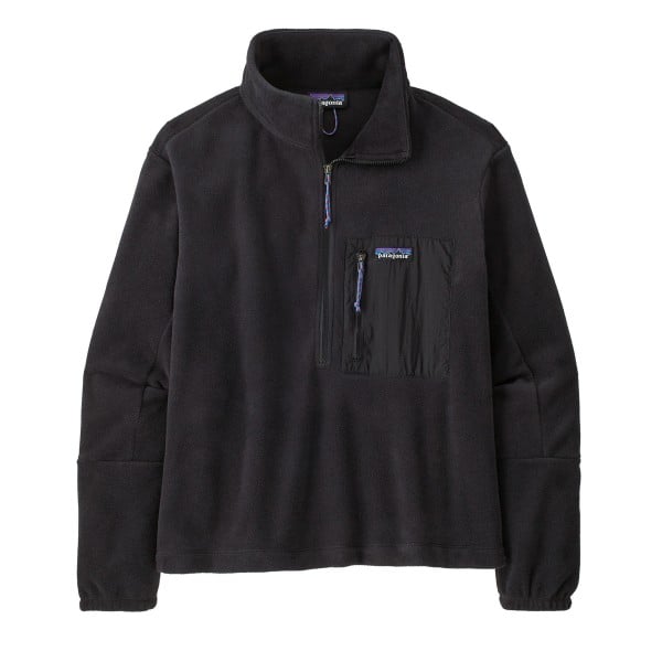 Women's Patagonia Microdini 1/2-Zip Fleece Pullover (Black)