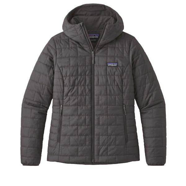 Women's Patagonia Nano Puff Hooded Jacket (Black)