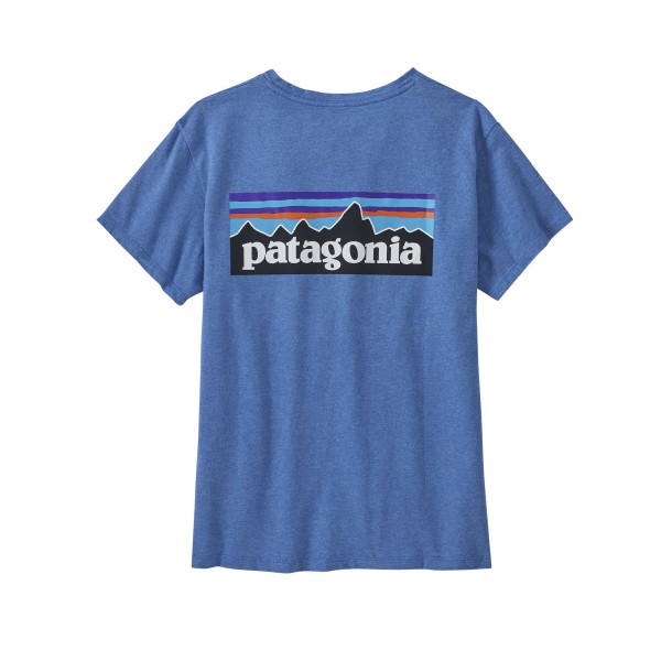 Women's Patagonia P-6 Logo Responsibili-Tee T-Shirt (Blue Bird)