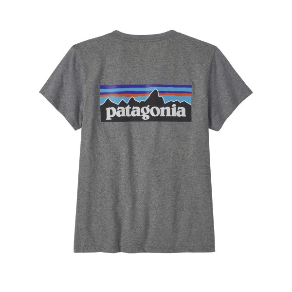Women's Patagonia P-6 Logo Responsibili-Tee T-Shirt (Gravel Heather)