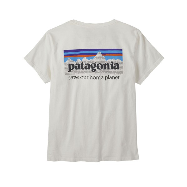 Women's Patagonia P-6 Mission Organic T-Shirt (Birch White)