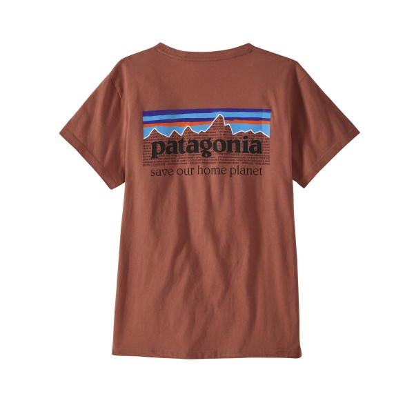 Women's Patagonia P-6 Mission Organic T-Shirt (Burl Red)