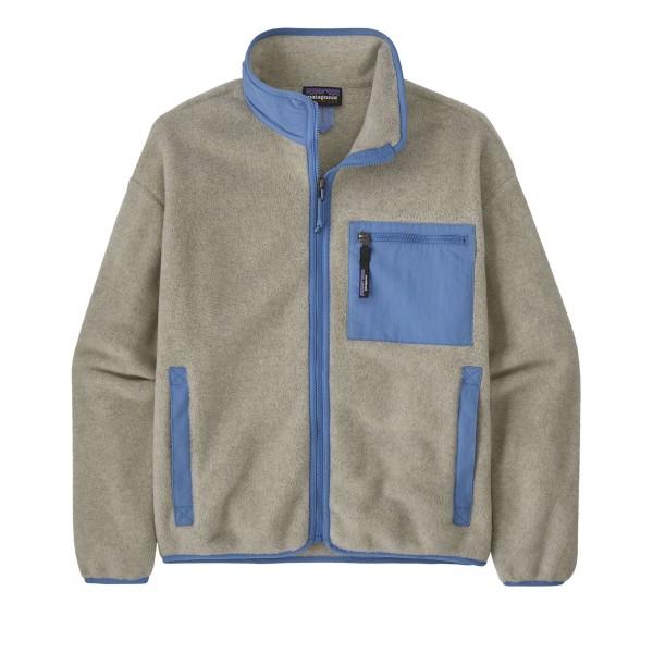 Women's Patagonia Synchilla Fleece Jacket (Oatmeal Heather w/Blue Bird)