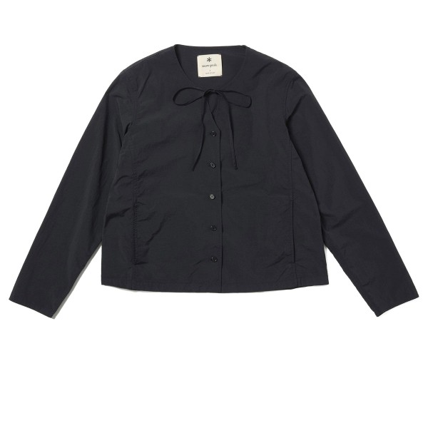 Women's Snow Peak Garment Dyed Blouse (Black)