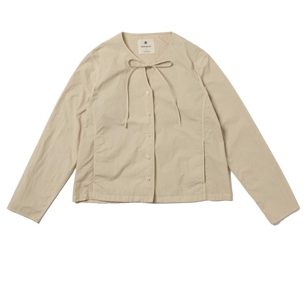 Women's Snow Peak Garment Dyed Blouse (Ivory)